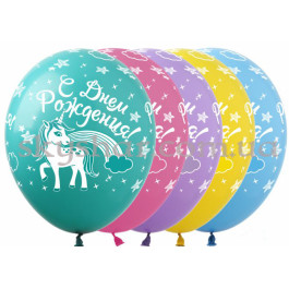 Опция Гелиевые шары "С ДР Единорог" (30 см)  – фото 17