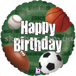 Опция Фольгированный шар "Happy Birthday Мячи" – фото 17 Опция Фольгированный шар "Happy Birthday Мячи" – фото 17