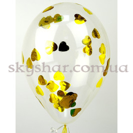 Опция Шар с конфетти "Золотые сердца" – фото 15