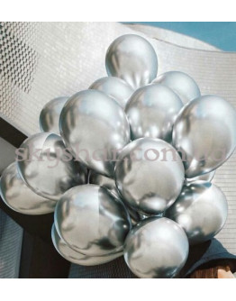 Опция Гелієві кульки "Хром Срібло" (30 см)  – фото 1