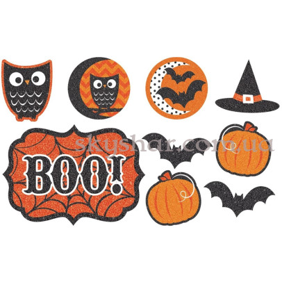 Банер Модний Хелловін Блиск 9 шт – фото 1 Банер Модний Хелловін Блиск 9 шт – фото 1