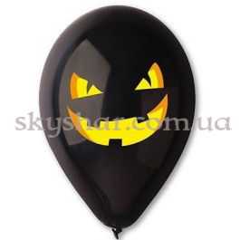 Опция Повітряна ненадута кулька Гарбуз чорний 12" (30 см) – фото 6