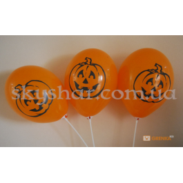 Повітряна ненадута кулька Гарбуз помаранчевий 12" (30 см) – фото 6