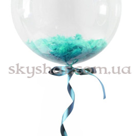 Опция Кулька Баблс з пір'ям м'ятним 61 см – фото 4