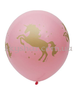 Опция Шар гигант 60 см Единорог розовый – фото 1