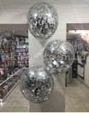 Кулька гігант з  конфетті 50 см (колір на вибір) – фото 3