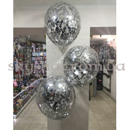 Кулька гігант з  конфетті 50 см (колір на вибір) – фото 2