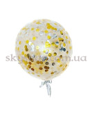 Кулька гігант з конфетті 60 см (колір на вибір) – фото 2