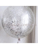 Кулька гігант з конфетті 70 см (колір на вибір) – фото 3