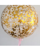 Кулька гігант з конфетті 70 см (колір на вибір) – фото 4