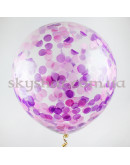 Кулька гігант з конфетті 70 см (колір на вибір) – фото 2