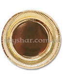 Тарілки фольгов. золоті 23 см 6 шт. – фото 2