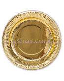 Тарілки фольгов. золоті 17 см 6 шт. – фото 2