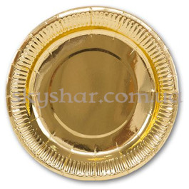 Опция Тарілки фольгов. золоті 17 см 6 шт. – фото 19