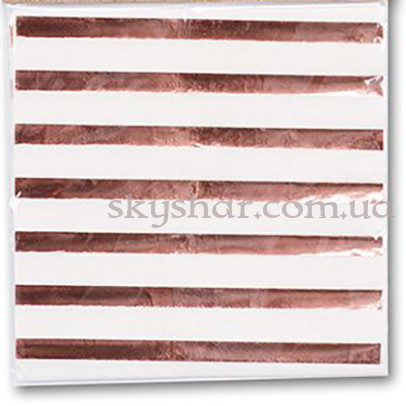 Салфетки розовое золото 6 шт. – фото 1