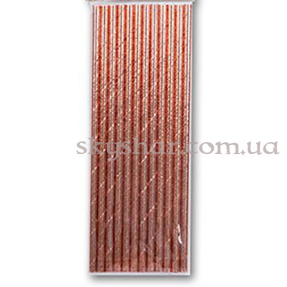 Трубочка розовое золото 12 шт. – фото 1