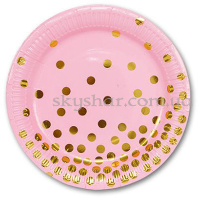 Тарелки Горошек золотой 17 см 6 шт. – фото 1