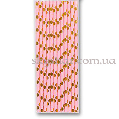 Трубочка Горошок золотий 12 шт. – фото 1 Трубочка Горошок золотий 12 шт. – фото 1