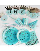 Тарелки Горошек серебряный 23 cм 6 шт. – фото 3 Тарелки Горошек серебряный 23 cм 6 шт. – фото 3