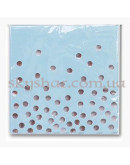 Салфетки Горошек серебряный 33 см 6 шт. – фото 2