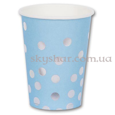 Стакани Горошок срібний 6 шт. – фото 1 Стакани Горошок срібний 6 шт. – фото 1