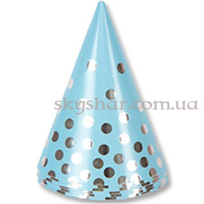 Ковпак горошок срібний 6 шт. – фото 1