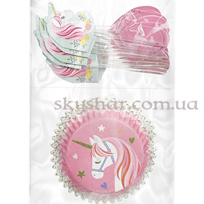 Тарталетка Топпер Единорог 48 шт. – фото 1 Тарталетка Топпер Единорог 48 шт. – фото 1