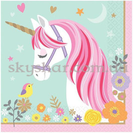 Опция Серветки Єдиноріг 33 см 16 шт. – фото 2