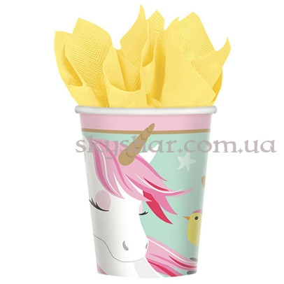 Стакани Єдиноріг 270 мл 8 шт. – фото 1 Стакани Єдиноріг 270 мл 8 шт. – фото 1