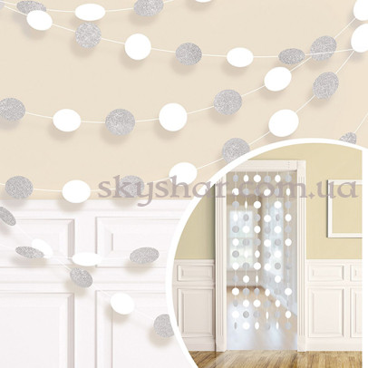 Гірлянда Кола Білі блиск 6 шт. – фото 1 Гірлянда Кола Білі блиск 6 шт. – фото 1