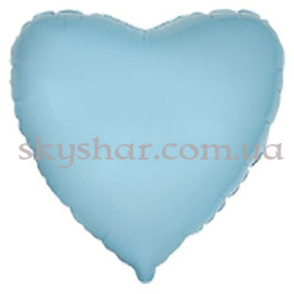 Опция Фольгована кулька "Велике серце пастель блакитне 80 см" – фото 24