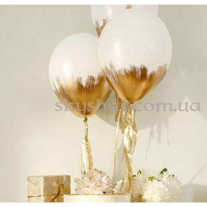 Brush кулька "Білий з золотом Браш" – фото 1 Brush кулька "Білий з золотом Браш" – фото 1