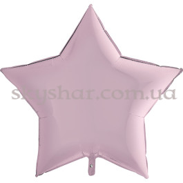 Опция Фольгована кулька "Велика зірка пастель рожева 90 см" – фото 12