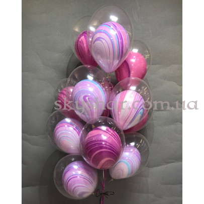 Double Кулька Супер Агат 14” (35 см)  – фото 1