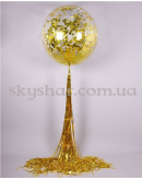 Кулька гігант з конфетті та дощиком 80 см – фото 2