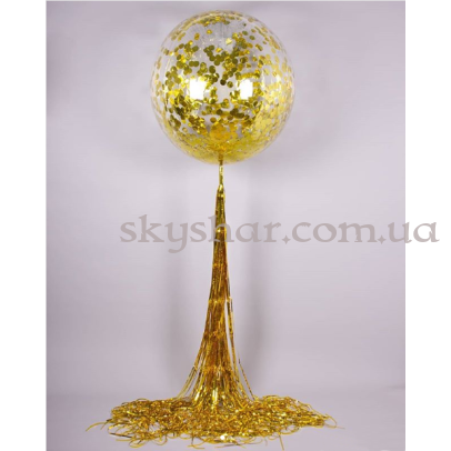 Кулька гігант з конфетті та дощиком 80 см – фото 1