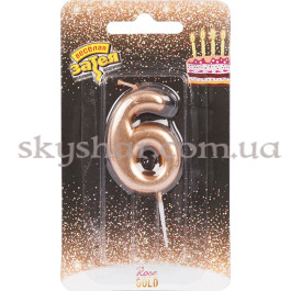 Опция Свеча -цифра "6" Розовое золото – фото 14 Опция Свеча -цифра "6" Розовое золото – фото 14