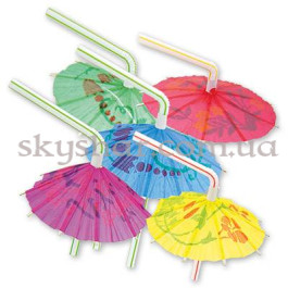 Опция Трубочка для коктейлю Парасолька 12шт – фото 22