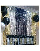 Шторка-завіса з фольги Срібло 0,9х2,5 м – фото 4