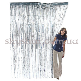 Шторка-занавес из фольги Серебро 0,9х2,5 м – фото 24