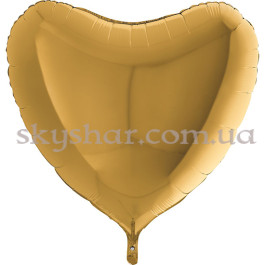 Опция Фольгированный шар "Большое сердце золотое 90 см" – фото 2