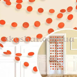 Опция Гирлянда Круги оранжевые блеск 6 шт. – фото 26 Опция Гирлянда Круги оранжевые блеск 6 шт. – фото 26