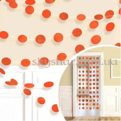 Гірлянда Кола помаранчеві блиск 6 шт. – фото 1