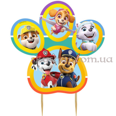 Свеча на пиках "Щенячий патруль Paw Patrol" – фото 1
