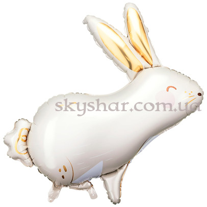 Фольгована кулька "Кролик кремовий" – фото 1 Фольгована кулька "Кролик кремовий" – фото 1