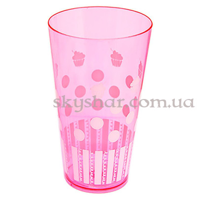 Стакан "С ДР Сладкий Праздник" Розовый – фото 1 Стакан "С ДР Сладкий Праздник" Розовый – фото 1