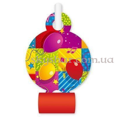 Язик-гудок "С ДР Мозаїка" 6 шт. – фото 1