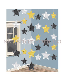 Опция Гірлянда вертик Зірки Голлівуд 6 шт. – фото 1