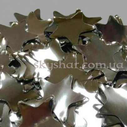 Конфетти "Звездочки серебро" 100 гр – фото 1