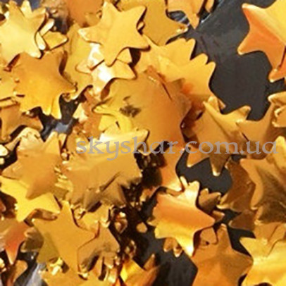 Конфетті "Зірочки золото" 100 гр – фото 1 Конфетті "Зірочки золото" 100 гр – фото 1